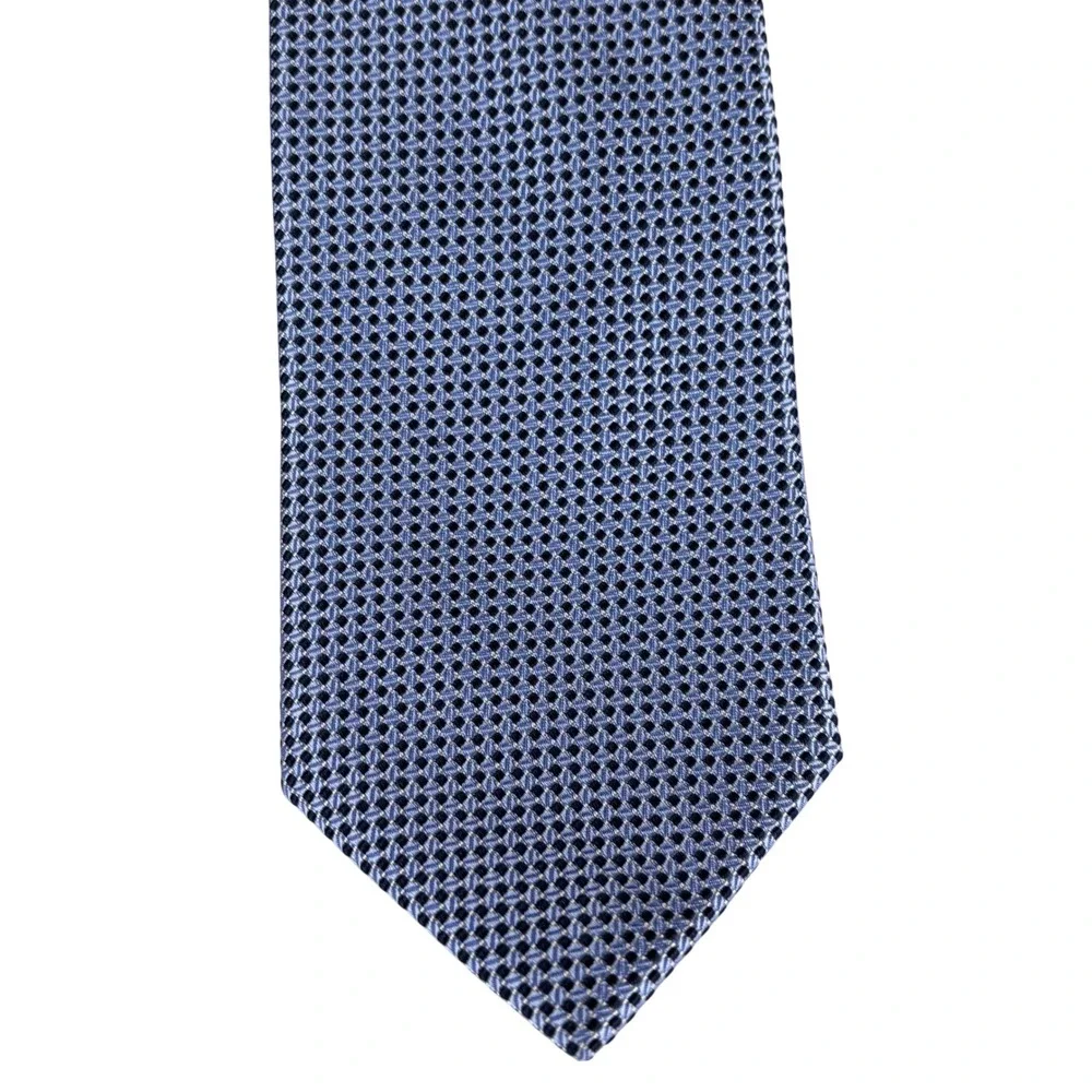 Jos A. Bank Mens Neck Tie Signature Collection Blue‎ Textured Professional